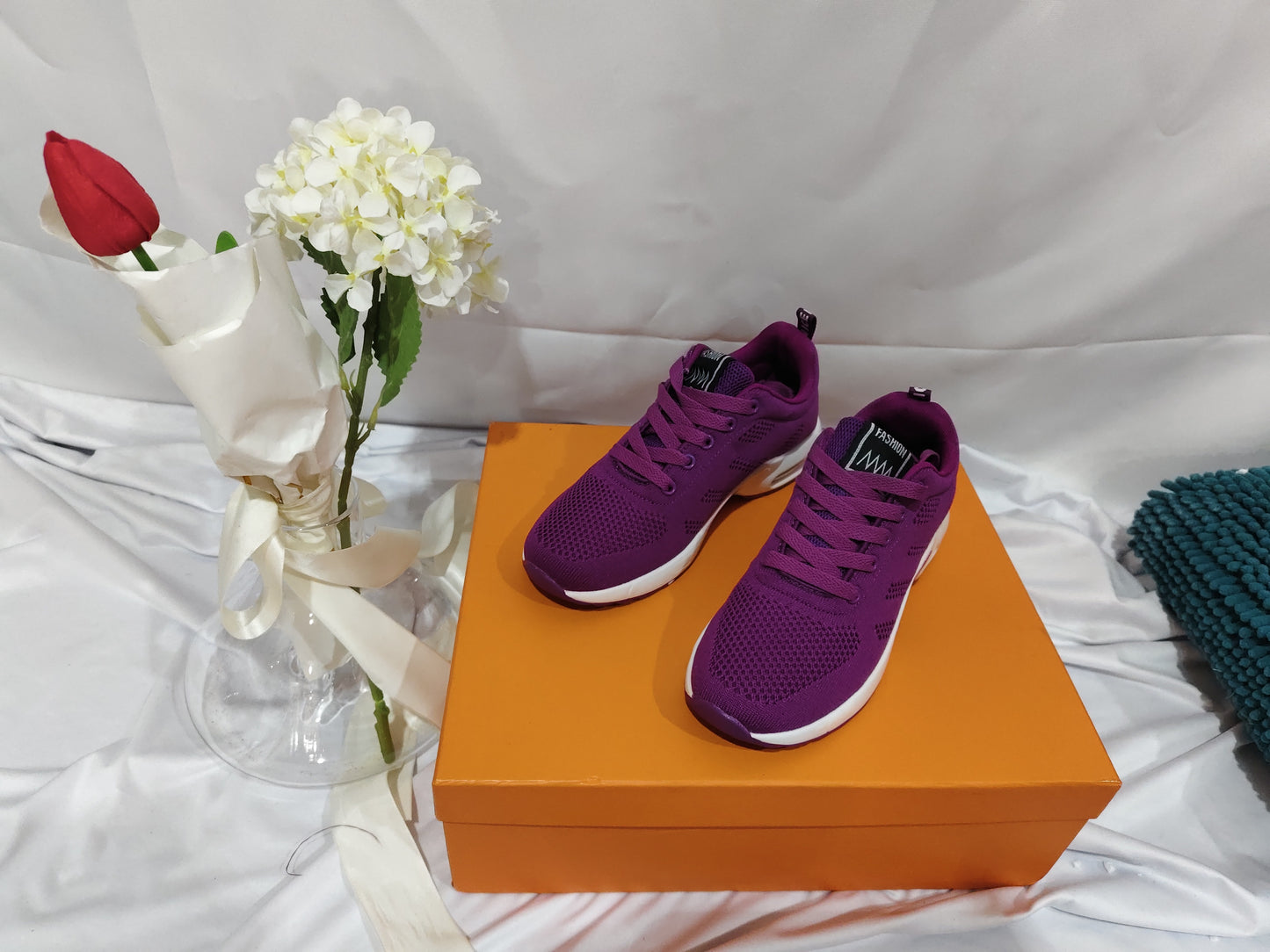 Flying Woven Mesh Shoes Women's Shoes Sports Casual Shoes Fashion Breathable