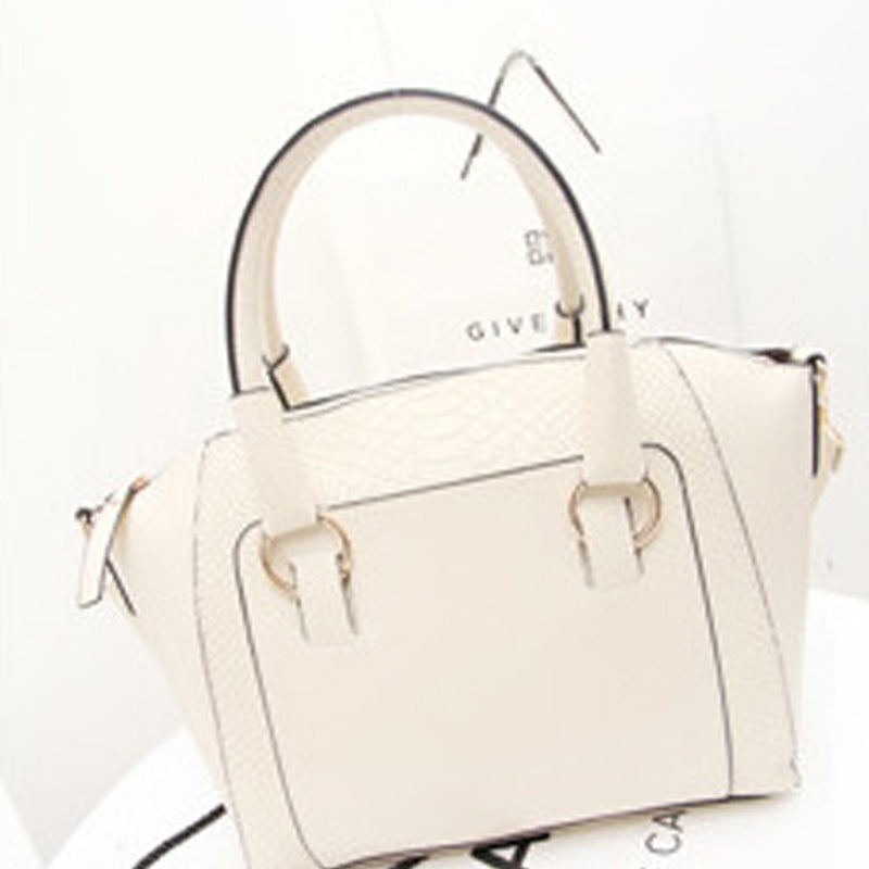 Fashion Crocodile Pattern One-Shoulder Portable Bright Leather Bag