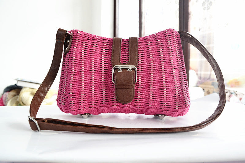 Environmental Protection Hand-Woven Holiday Travel Straw Bag