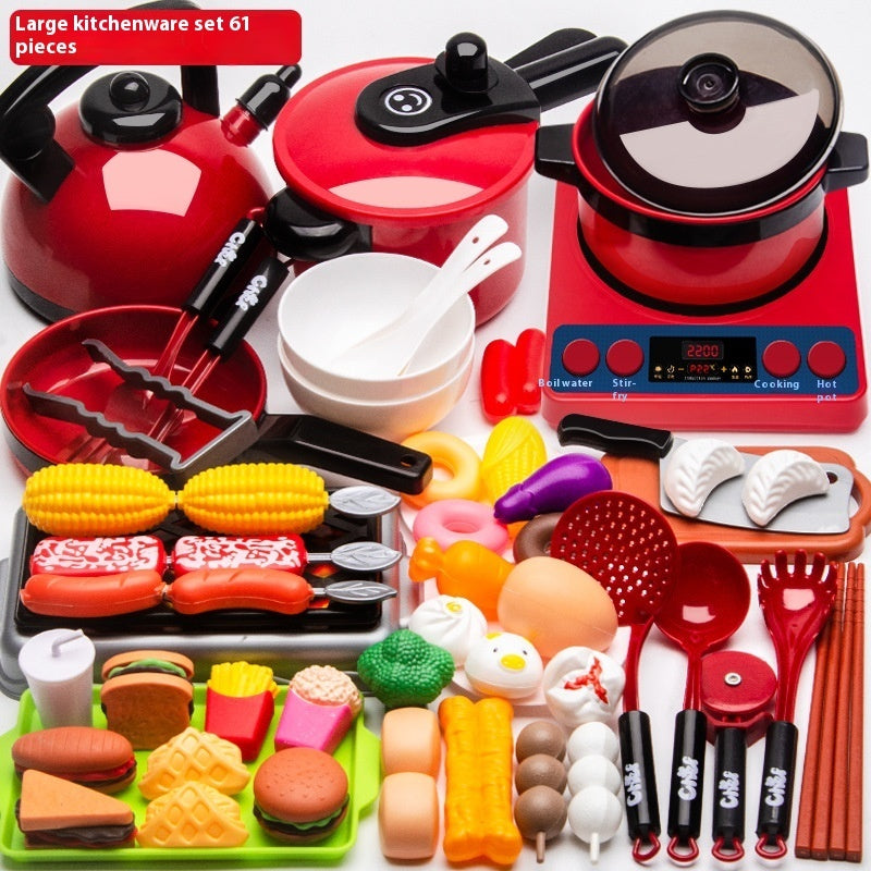 Children's Play House Kitchen Toys Suit Fruit Cut Kitchenware