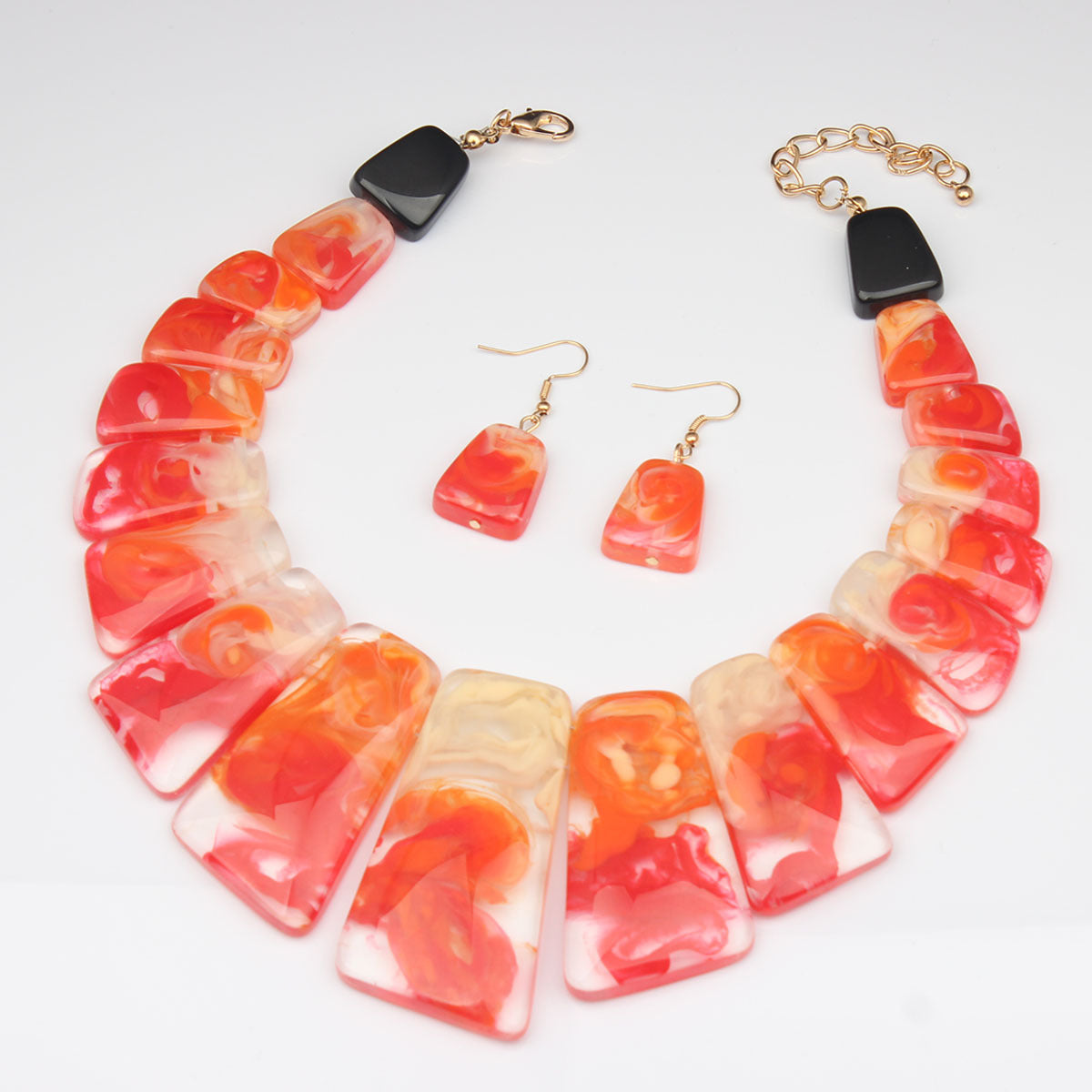 High Profile Retro Personality Necklace And Earrings Suite Ladies Ornament