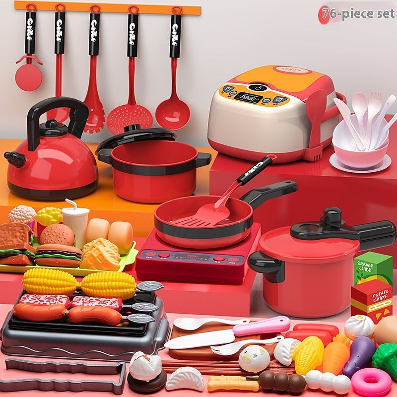 Children's Play House Kitchen Toys Suit Fruit Cut Kitchenware