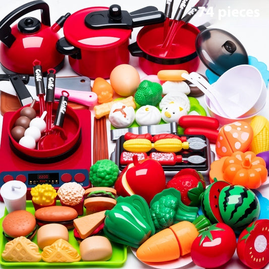 Children's Play House Kitchen Toys Suit Fruit Cut Kitchenware