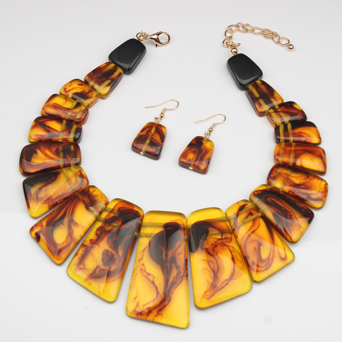 High Profile Retro Personality Necklace And Earrings Suite Ladies Ornament