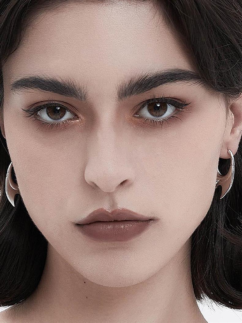 Buckle Earrings 925 Silver Needle Earplug