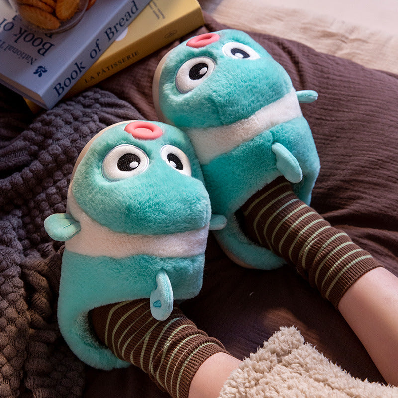 Home Comfortable Thickened Cotton Slippers For Women Lip Enhancement Clownfish
