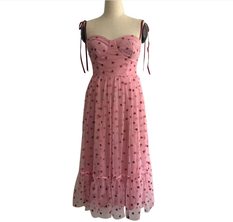 European And American Women'S Love Sling Party Dress