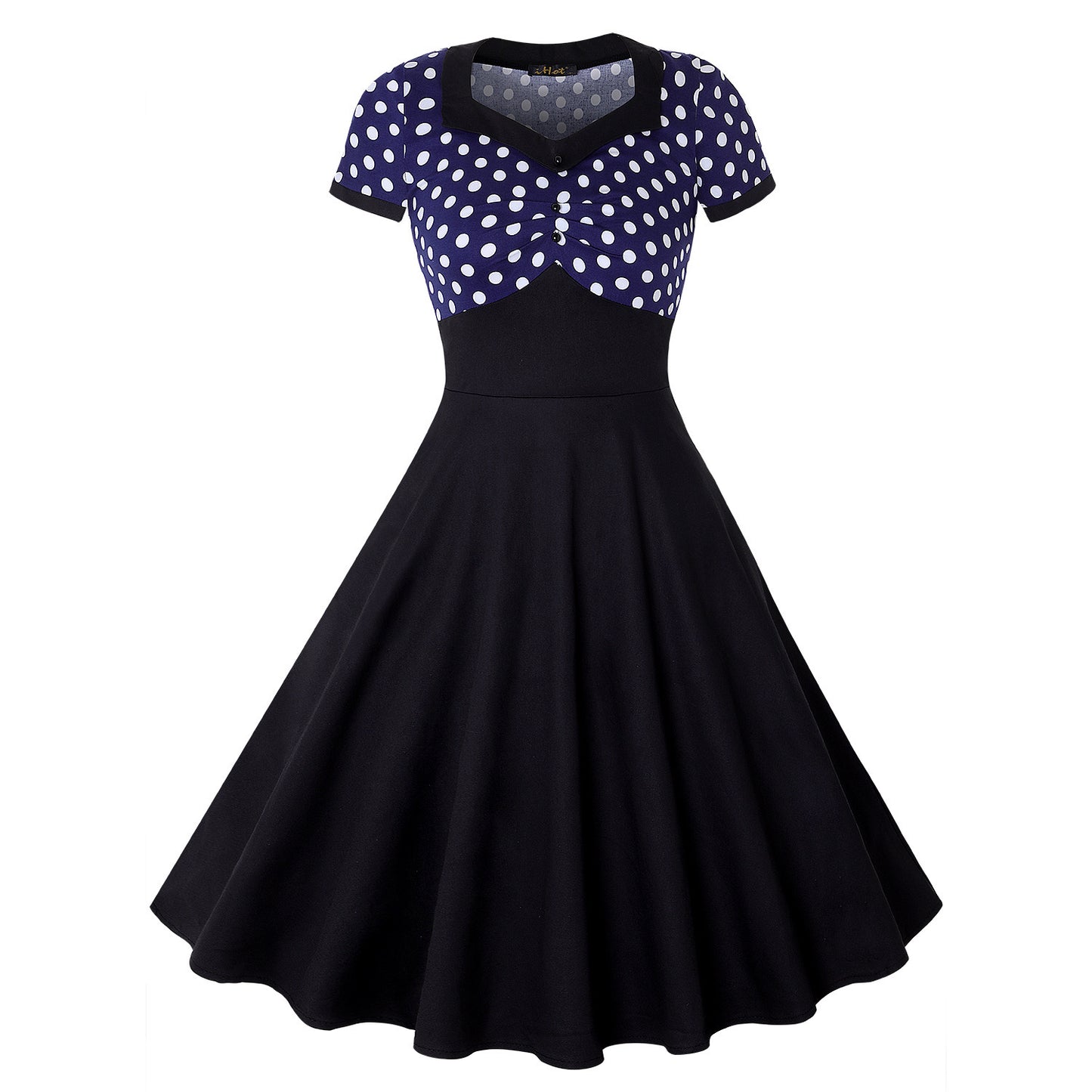 Retro big swing skirt summer dress