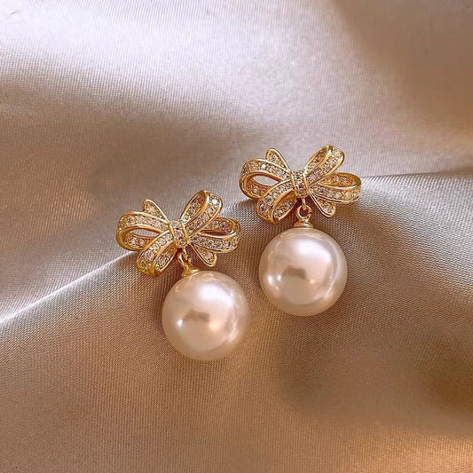 Fashionable All-match Temperament Irregular Pearl Earrings