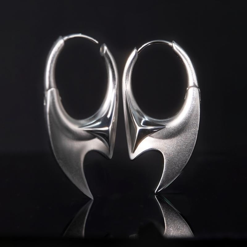 Buckle Earrings 925 Silver Needle Earplug